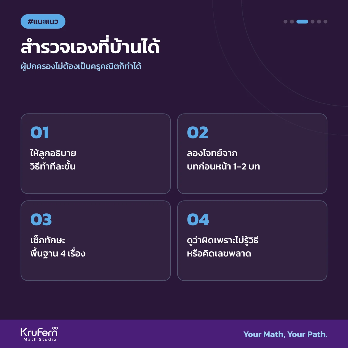สำรวจเองที่บ้านได้ ผู้ปกครองไม่ต้องเป็นครูคณิตก็ทำได้