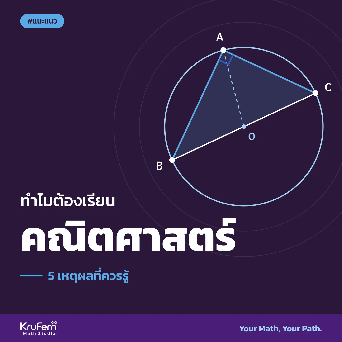 ทำไมต้องเรียนคณิตศาสตร์ 5 เหตุผลที่ควรรู้